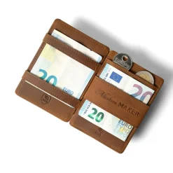 Fabrique de Styles Accessoires Mode>Portefeuille magic handy en cuir Cognac