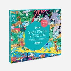 Fabrique de Styles Jouets>Poster & stickers - dinos Vert