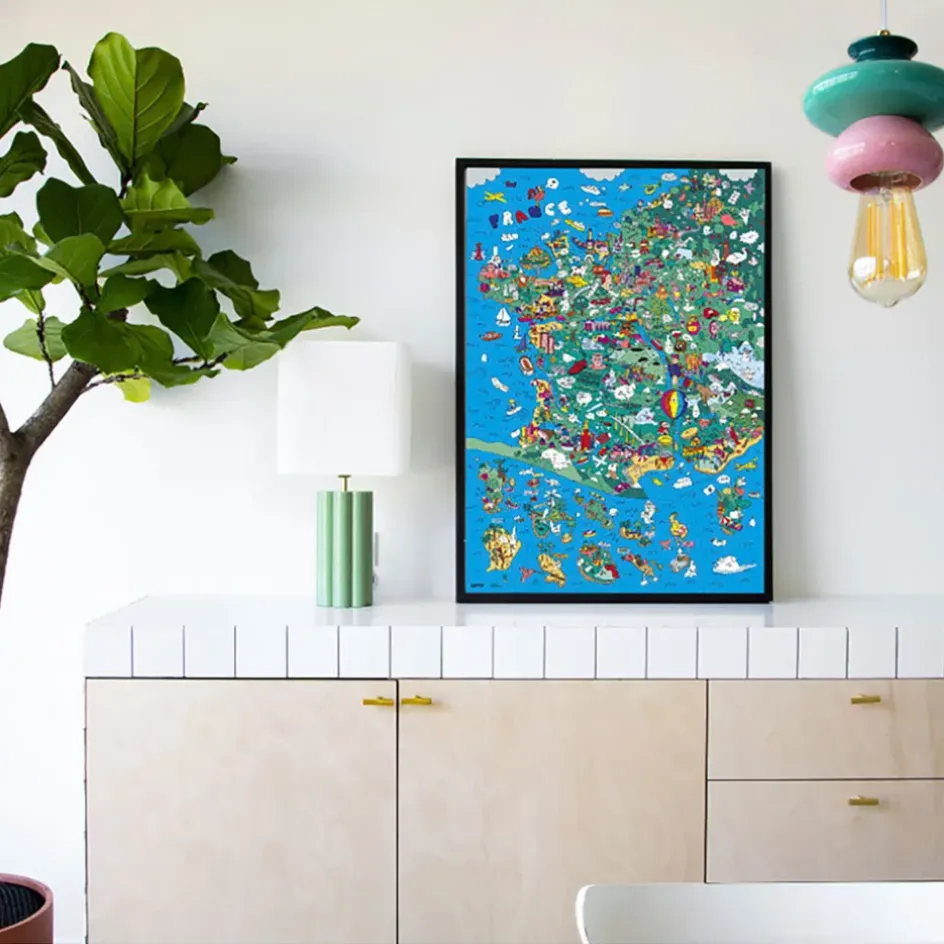 Fabrique de Styles Jouets>Poster & stickers - france Bleu