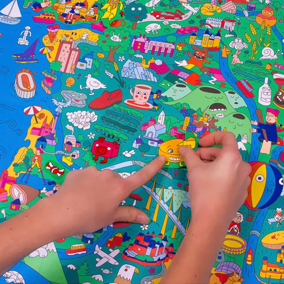 Fabrique de Styles Jouets>Poster & stickers - france Bleu