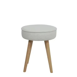 Fabrique de Styles Poufs Et Tabourets>Pouf en tissu bouclette - Popy Ecru