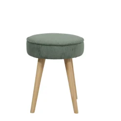 Fabrique de Styles Poufs Et Tabourets>Pouf en tissu velours côtelé - Popy Kaki