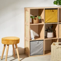 Fabrique de Styles Poufs Et Tabourets>Pouf en velours côtelé - Popy Abricot