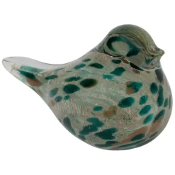 Fabrique de Styles Petits Objets Déco>Presse papier en verre emeraude et doré - Serin Emeraude, Doré