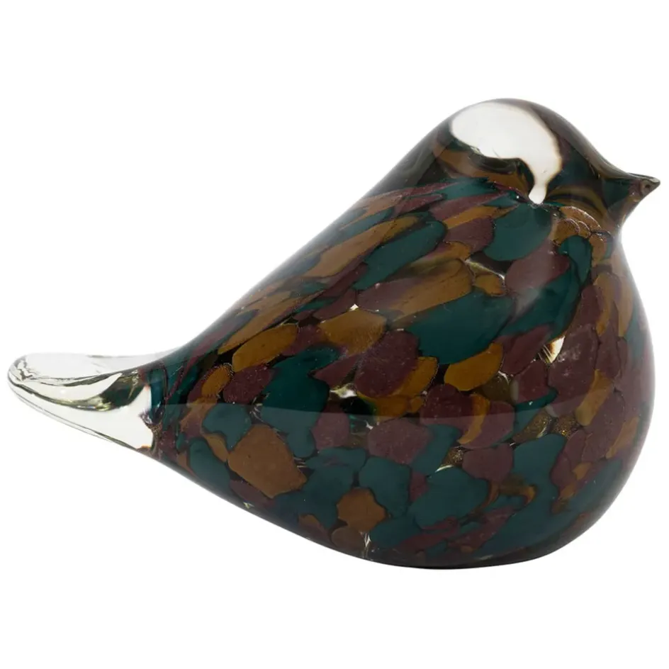 Fabrique de Styles Petits Objets Déco>Presse papier en verre - Serin Multicolore