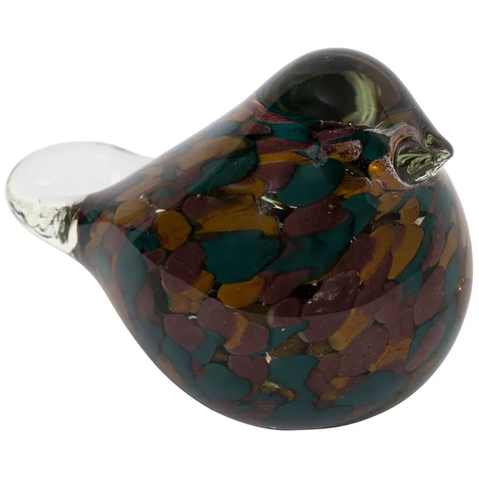 Fabrique de Styles Petits Objets Déco>Presse papier en verre - Serin Multicolore