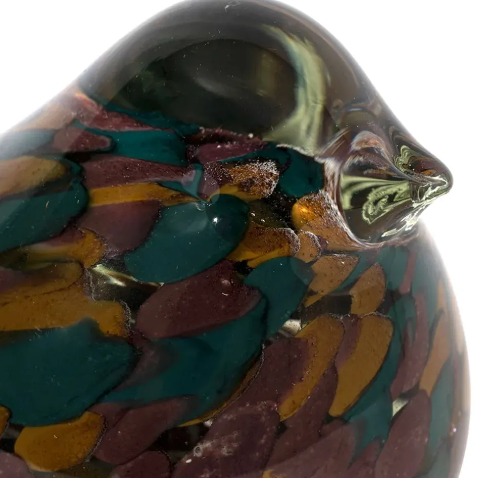 Fabrique de Styles Petits Objets Déco>Presse papier en verre - Serin Multicolore