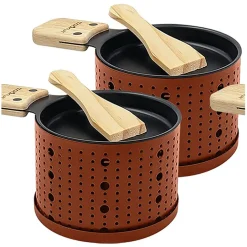 Fabrique de Styles Plats Et Appareils De Cuisson>Raclette à la bougie pour 2 - Lumi Terracotta