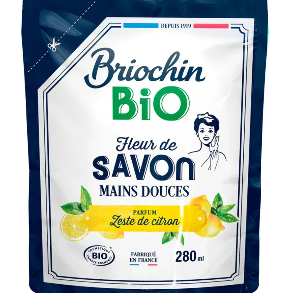 Fabrique de Styles Savon Liquide>Recharge savon liquide mains zeste de citron 280ml - Cosmébio Multicolore
