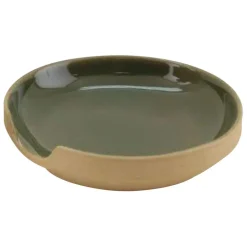Fabrique de Styles Ustensibles De Cuisine>Repose cuillère en grès - Jade Kaki
