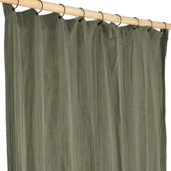 Fabrique de Styles Rideaux Et Voilages>Rideau en voile de coton avec oeillets 120x280cm - Dili Kaki
