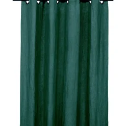 Fabrique de Styles Rideaux Et Voilages>Rideaux en lin et coton avec œillets 130x280cm - Figari Kaki