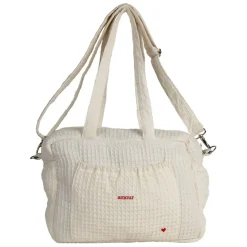Fabrique de Styles Sacs Et Cabas>Sac amour en coton écru et rouge - Famille Ecru, Rouge