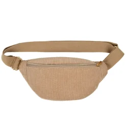 Fabrique de Styles Sacs Et Cabas>Sac banane en velours côtelé - Bananez Beige