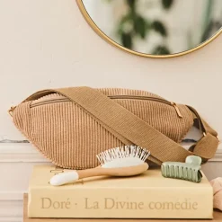 Fabrique de Styles Sacs Et Cabas>Sac banane en velours côtelé - Bananez Beige