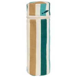 Fabrique de Styles Sacs>Sac bouteille isotherme en tissu et coton - Eté A La Mer Turquoise