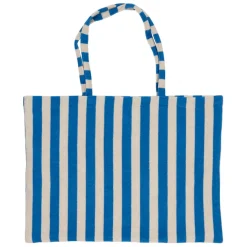 Fabrique de Styles Sacs Et Cabas>Sac en coton rayé et blanc - Palma Indigo