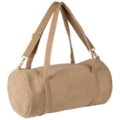 Fabrique de Styles Sacs Et Cabas>Sac weekend en tissu côtelé - Bowling Beige