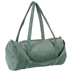 Fabrique de Styles Sacs Et Cabas>Sac weekend en velours côtelé vert - Funny Emeraude