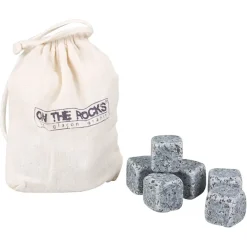 Fabrique de Styles Ustensibles De Cuisine>Sachet coton 6 glacons granit Gris