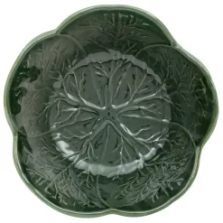 Fabrique de Styles Plats Et Saladiers>Saladier chou en grès d27cm - Chou Vert