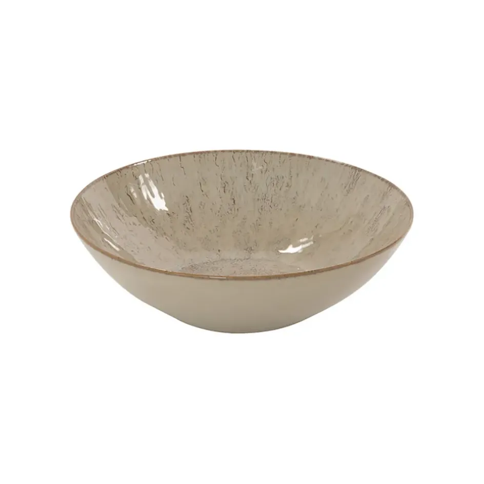 Fabrique de Styles Plats Et Saladiers>Saladier en gres - Akaris Brun