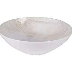 Fabrique de Styles Plats Et Saladiers>Saladier en grès d24cm - Mojave Blanc