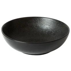Fabrique de Styles Plats Et Saladiers>Saladier en grès - vesuvio Noir