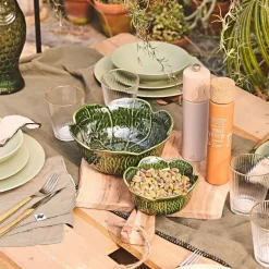 Fabrique de Styles Plats Et Saladiers>Saladier en grès d22cm - Chou Vert