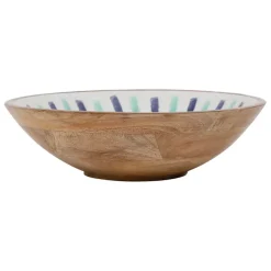 Fabrique de Styles Plats Et Saladiers>Saladier en manguier écru d28cm - Dolce Vita Ecru