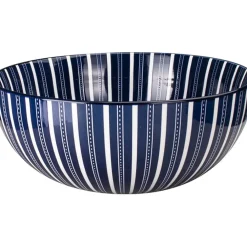Fabrique de Styles Plats Et Saladiers>Saladier otb stripes d26xh10cm Bleu, Blanc