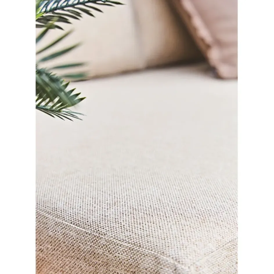 Fabrique de Styles Salons De Jardin|Jardin>Salon de jardin d'angle en bois 5 places beige - Feros Ecru