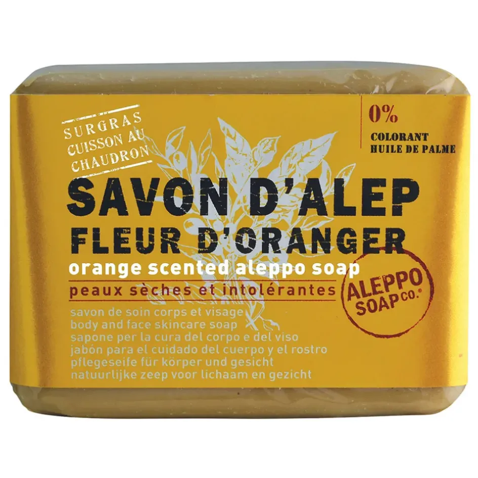 Fabrique de Styles Savon Solide>Savon d'alep fleur d'r 100g Orange
