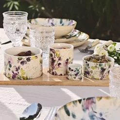 Fabrique de Styles Bols Et Coupelles>Service apéritif 4 pièces en céramique - Garden Multicolore