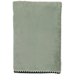 Fabrique de Styles Serviettes De Bain>Serviette de toilette invite en coton celadon 30x50cm - Issey Vert d'eau