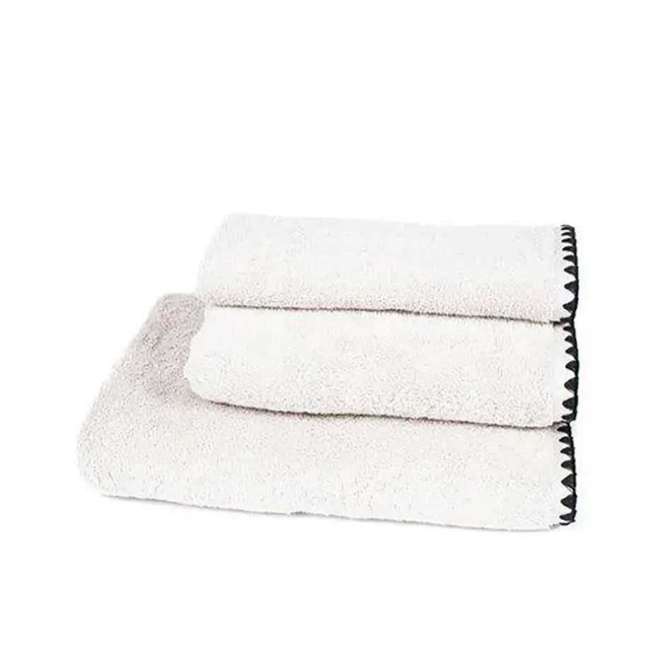 Fabrique de Styles Serviettes De Bain>Serviette de toilette invité en coton 30x50cm - Issey Craie