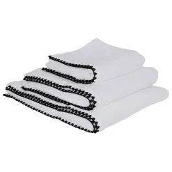 Fabrique de Styles Serviettes De Bain>Serviette de toilette issey 50x100cm en coton Blanc