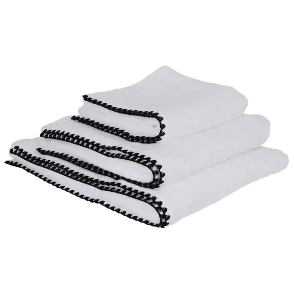 Fabrique de Styles Serviettes De Bain>Serviette en coton 30x50cm - Issey Blanc
