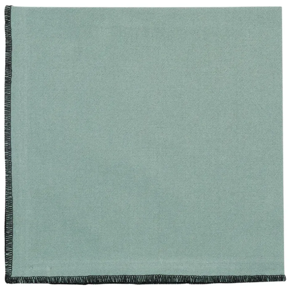 Fabrique de Styles Serviettes De Table>Serviette x2 corino 35x35cm coton lavé 170g/m2 Vert d'eau