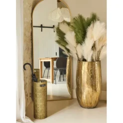 Fabrique de Styles Vases Et Soliflores>Set de 2 vases en fer d45xh80cm - Baca Doré