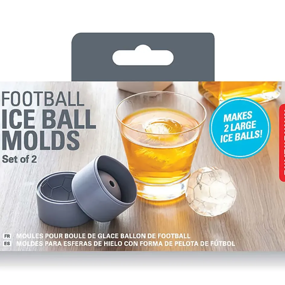 Fabrique de Styles Ustensibles De Cuisine>Set de moule a glaçons balle de foot Multicolore