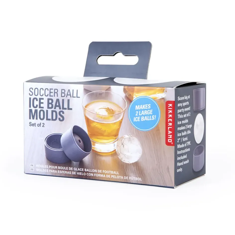 Fabrique de Styles Ustensibles De Cuisine>Set de moule a glaçons balle de foot Multicolore