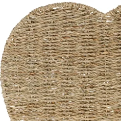 Fabrique de Styles Sets De Table>Set de table coeur en jonc de mer 37x38cm - Borneo Naturel