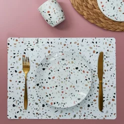 Fabrique de Styles Sets De Table>Set de table effet terrazzo 40x30cm Multicolore