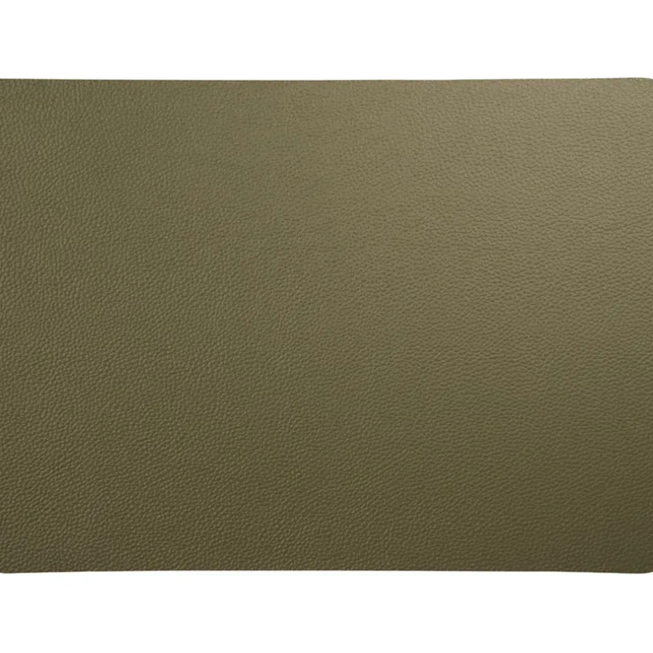 Fabrique de Styles Sets De Table>Set de table rectangle simili cuir 46x33cm - Optic Olive