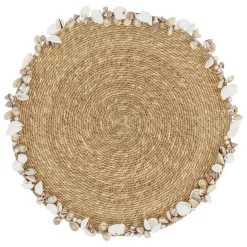 Fabrique de Styles Sets De Table>Set de table rond en jonc de mer d36cm - Cauri Naturel