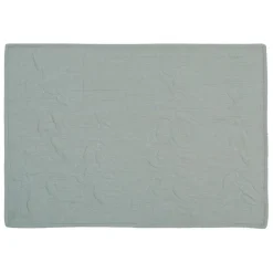 Fabrique de Styles Sets De Table>Set table boutis 48x34cm coton Vert d'eau