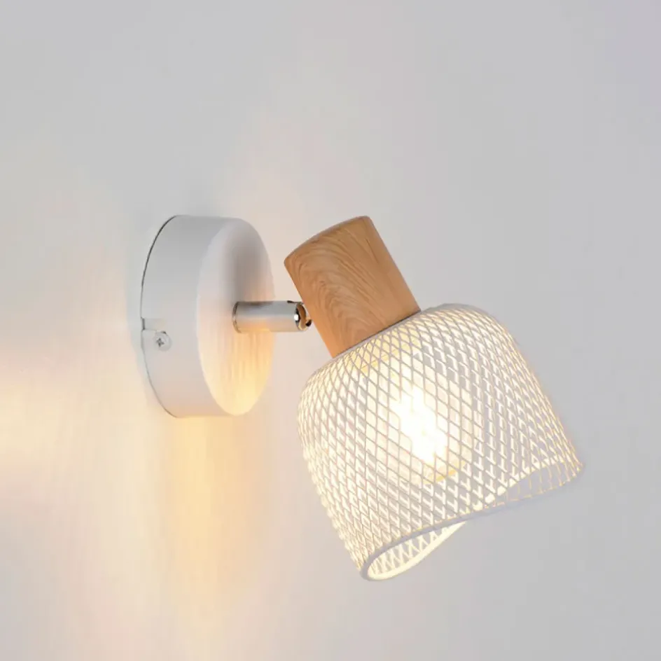 Fabrique de Styles Appliques>Spot 1 lumière en métal h17.5cm - Ottawa Blanc