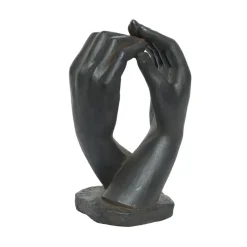 Fabrique de Styles Déco, Accessoires Et Rangements|Jardin>Statue d'extérieur mains noir h64cm Anthracite