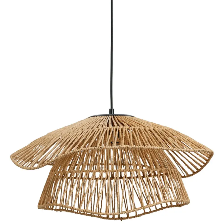 Fabrique de Styles Suspensions>Suspension en corde de papaier d50cm - Calyp Naturel